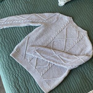 “Banana Republic” Braided 100% cotton sweater (S)